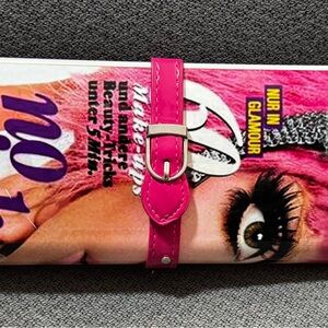 Chic Pink Clutch with Buckle Accent